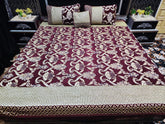 Jacquard Velvet Bed Sheet 4Pcs-Design-533